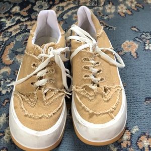 tan sneakers